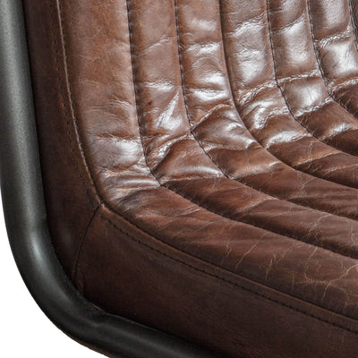 Gallery Interiors Capri Leather Chair Brown