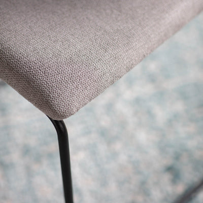 Gallery Interiors Chalkwell Dining Chair Light Grey (2pk)
