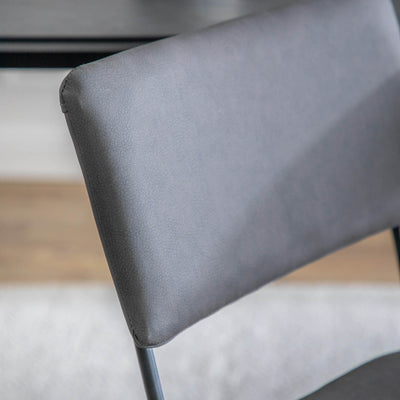 Gallery Interiors Chalkwell Dining Chair Charcoal (2pk)