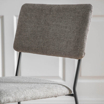 Gallery Interiors Chalkwell Dining Chair Chocolate (2pk)