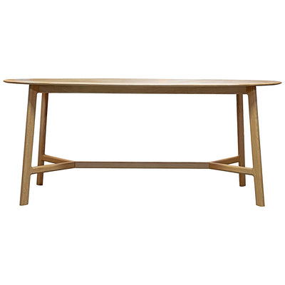 Gallery Interiors Madrid Oval Dining Table Oak