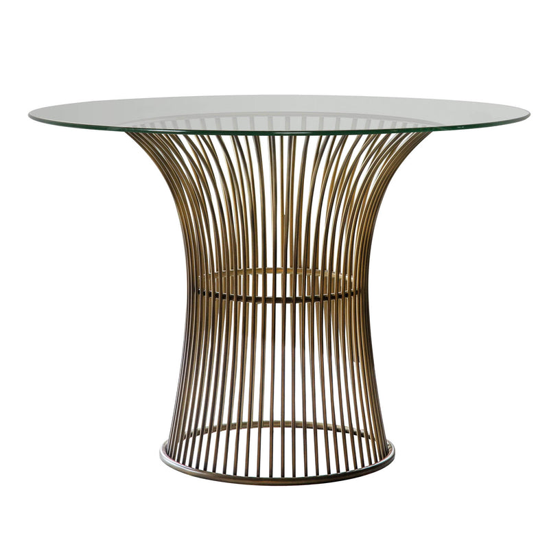 Gallery Interiors Zepplin Dining Table Bronze