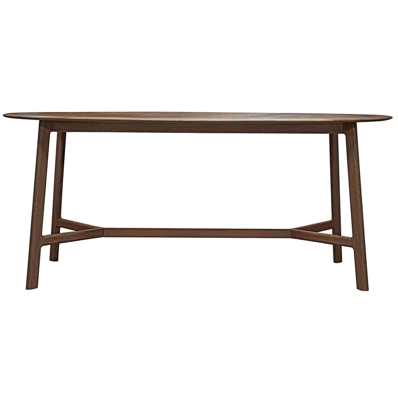 Gallery Interiors Madrid Oval Dining Table Walnut