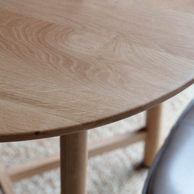 Gallery Interiors Kingham Round Dining Table Oak