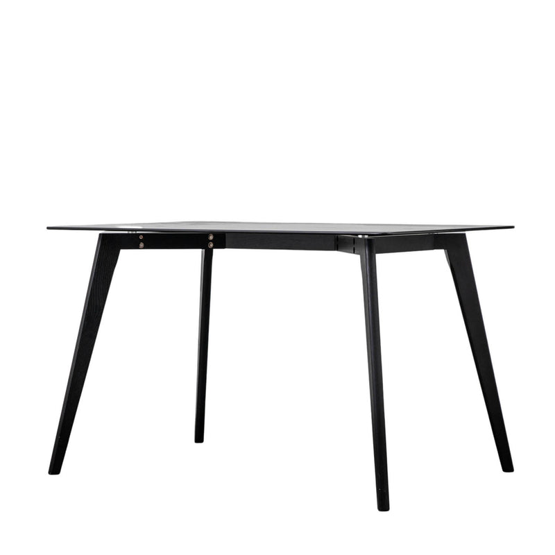 Gallery Interiors Blair Rectangle Dining Table Black