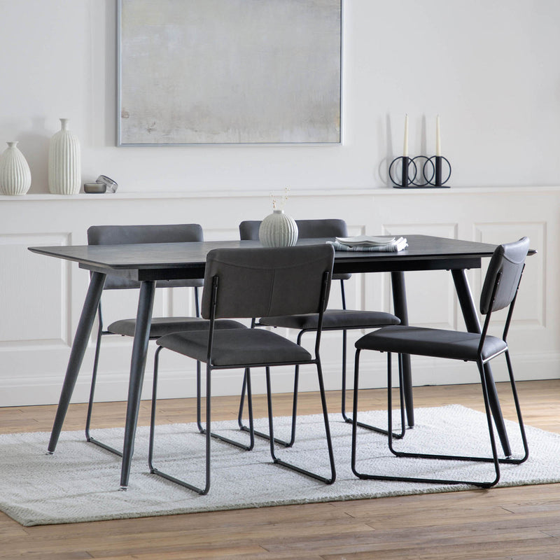Gallery Interiors Astley Dining Table Black