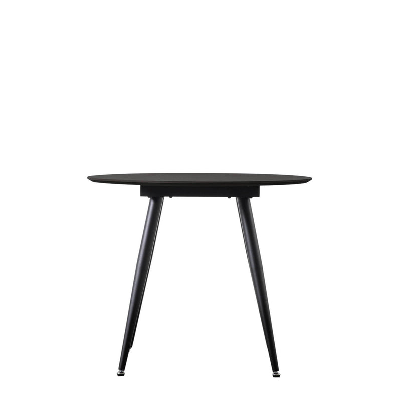 Gallery Interiors Astley Round Dining Table Black