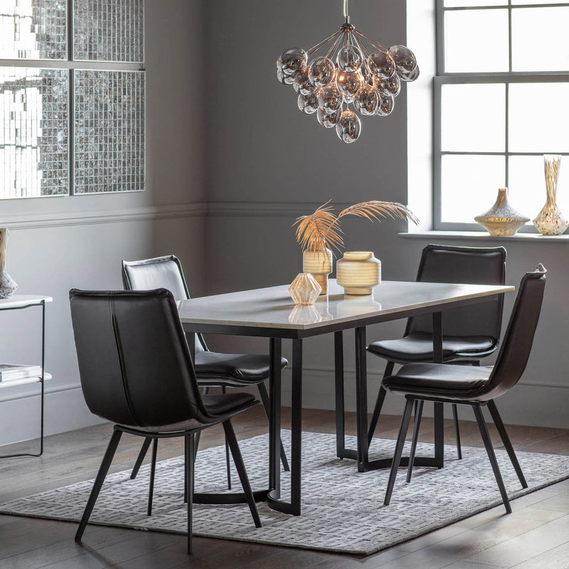 Gallery Interiors Everton Dining Table Black