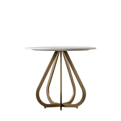 Gallery Interiors Moorgate Dining Table Gold