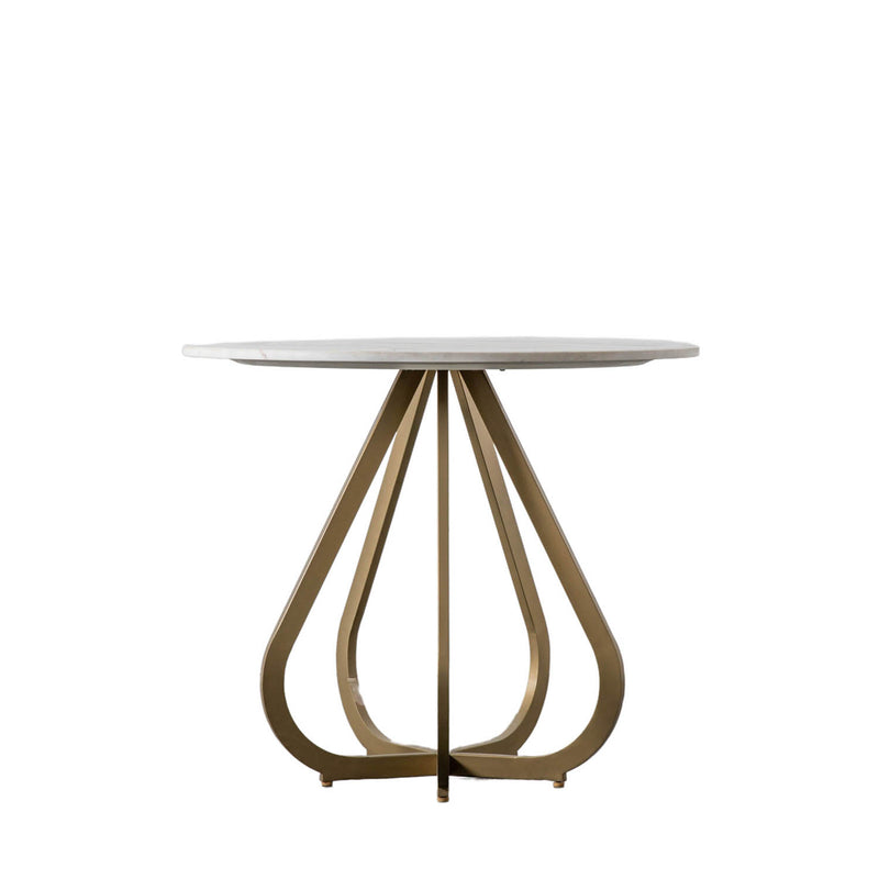 Gallery Interiors Moorgate Dining Table Gold