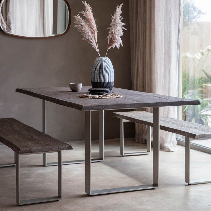 Gallery Interiors Huntington Dining Table Grey Small