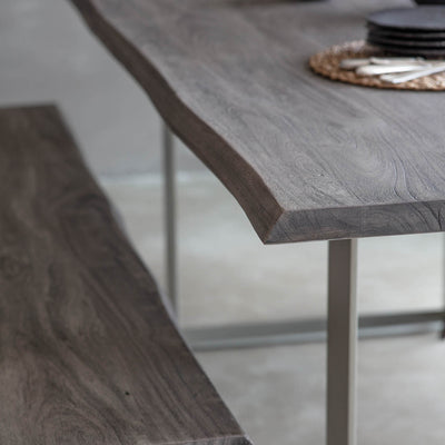 Gallery Interiors Huntington Dining Table Grey Small