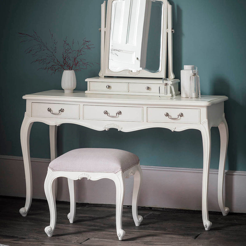 Gallery Interiors Chic Dressing Table Vanilla White