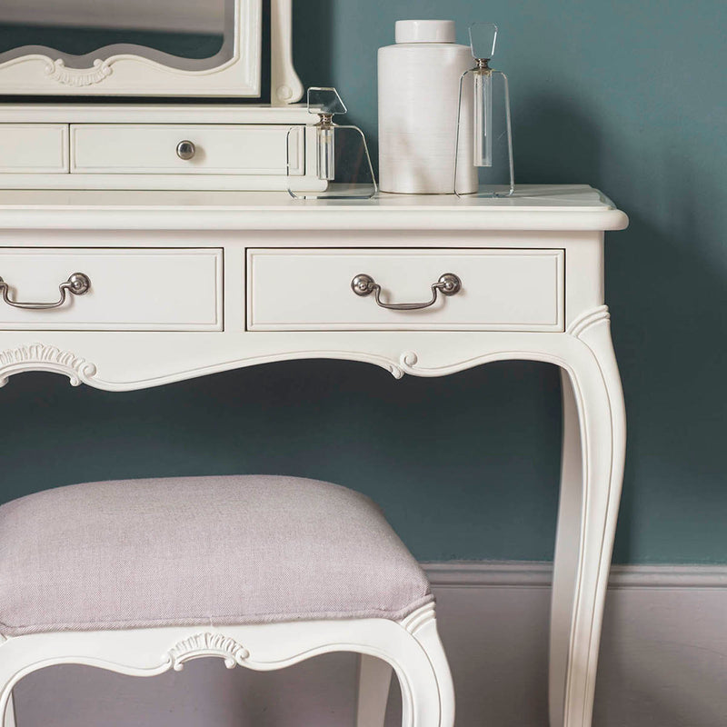 Gallery Interiors Chic Dressing Table Vanilla White