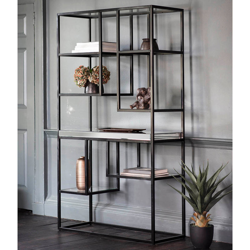 Gallery Interiors Pippard Open Display Unit Black
