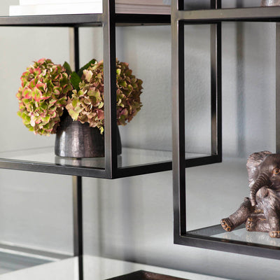 Gallery Interiors Pippard Open Display Unit Black
