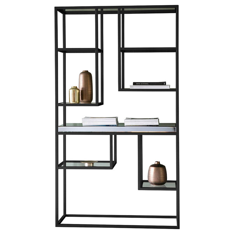 Gallery Interiors Pippard Open Display Unit Black