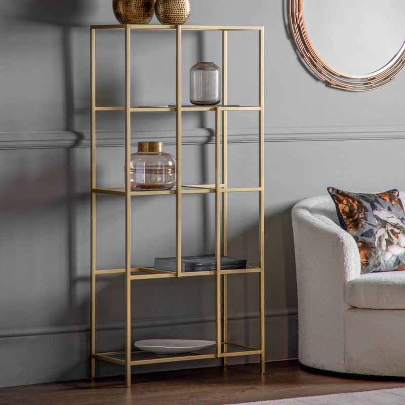 Gallery Interiors Rothbury Display Unit Champagne