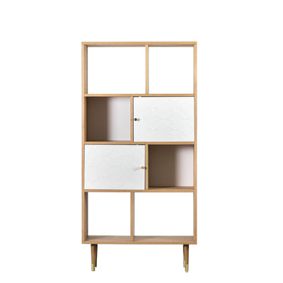 Gallery Interiors Holbrook Display Unit Oak White