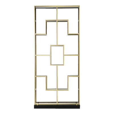 Gallery Interiors Santorini Open Display Unit Gold