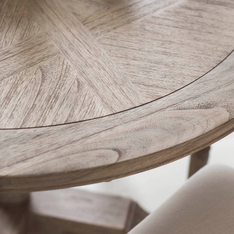 Gallery Interiors Mustique Round Extending Dining Table