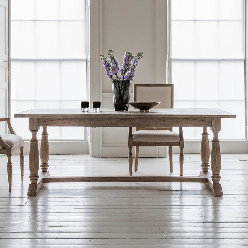 Gallery Interiors Mustique Rectangle Extending Dining Table