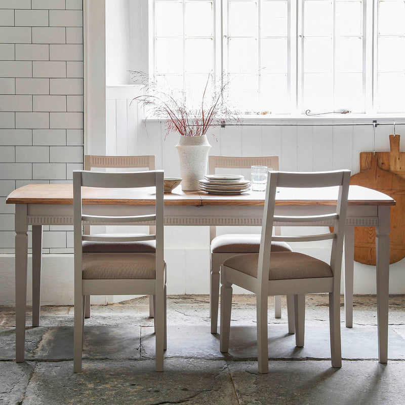 Gallery Interiors Bronte Extending Dining Table Taupe