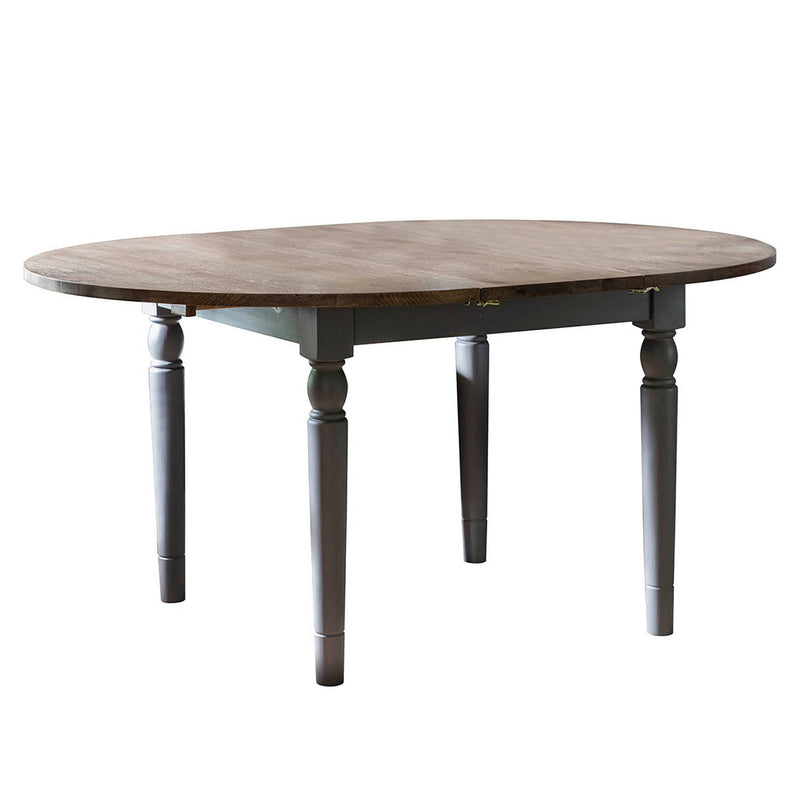 Gallery Interiors Cookham Round Extending Dining Table Grey