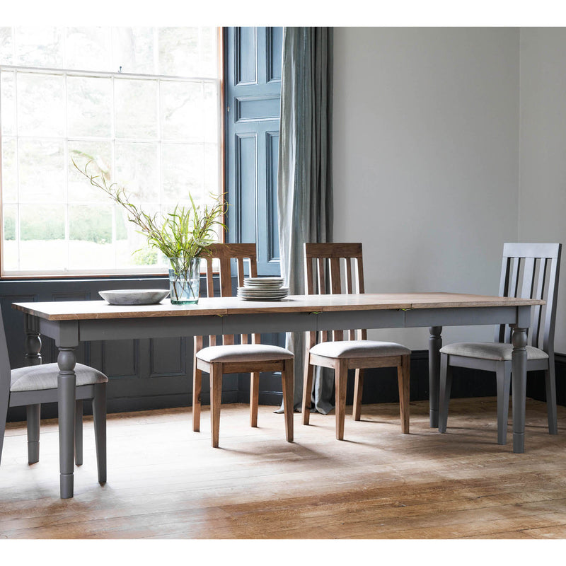 Gallery Interiors Cookham Extending Dining Table Grey