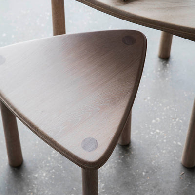 Gallery Interiors Wycombe Nest of 2 Tables Oak
