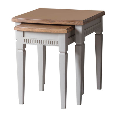 Gallery Interiors Bronte Nest of 2 Tables Taupe
