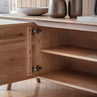 Gallery Interiors Madrid 2 Door 3 Drawer Sideboard Oak
