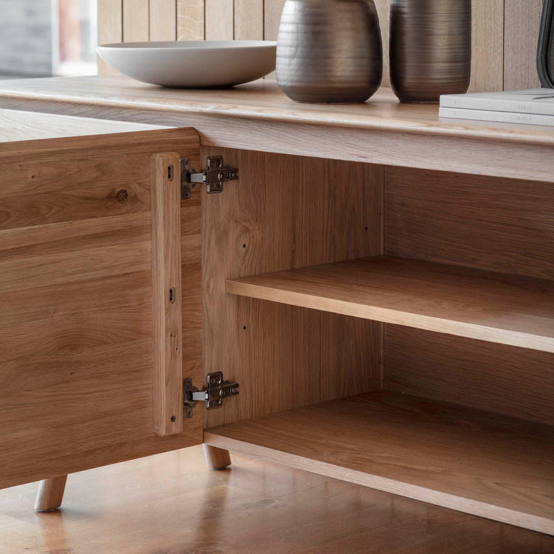Gallery Interiors Madrid 2 Door 3 Drawer Sideboard Oak