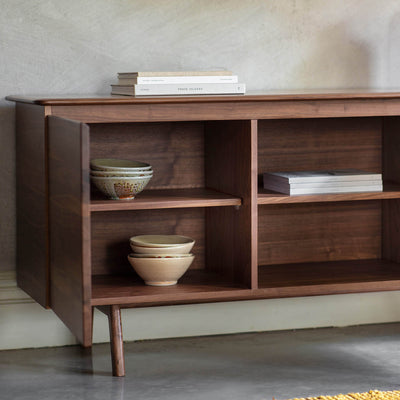 Gallery Interiors Madrid 2 Door 3 Drawer Sideboard Walnut