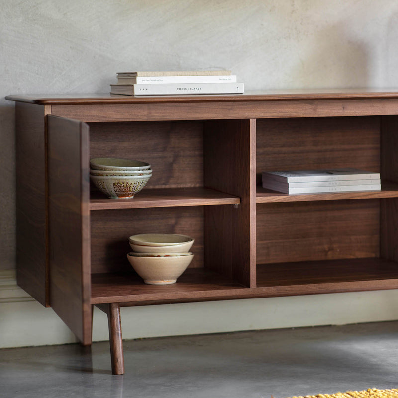 Gallery Interiors Madrid 2 Door 3 Drawer Sideboard Walnut