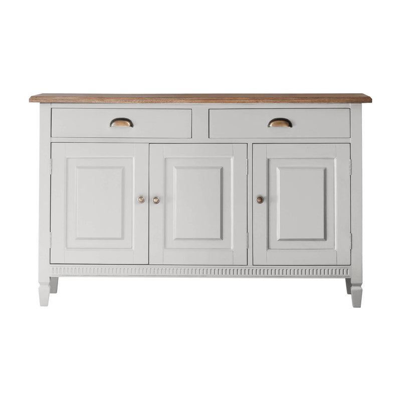 Gallery Interiors Bronte 3 Door 2 Drawer Sideboard Taupe