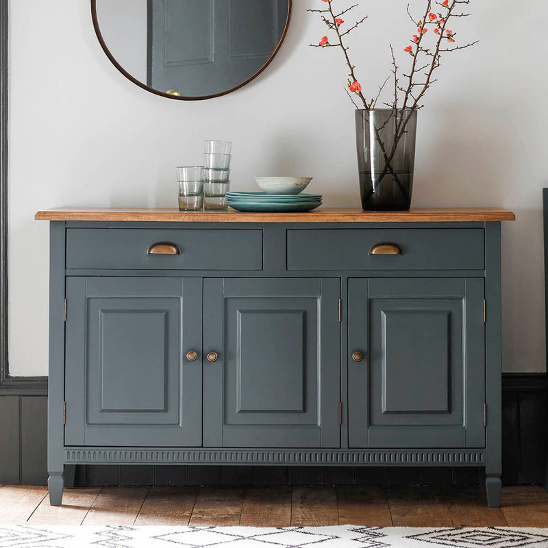 Gallery Interiors Bronte 3 Door 2 Drawer Sideboard Storm