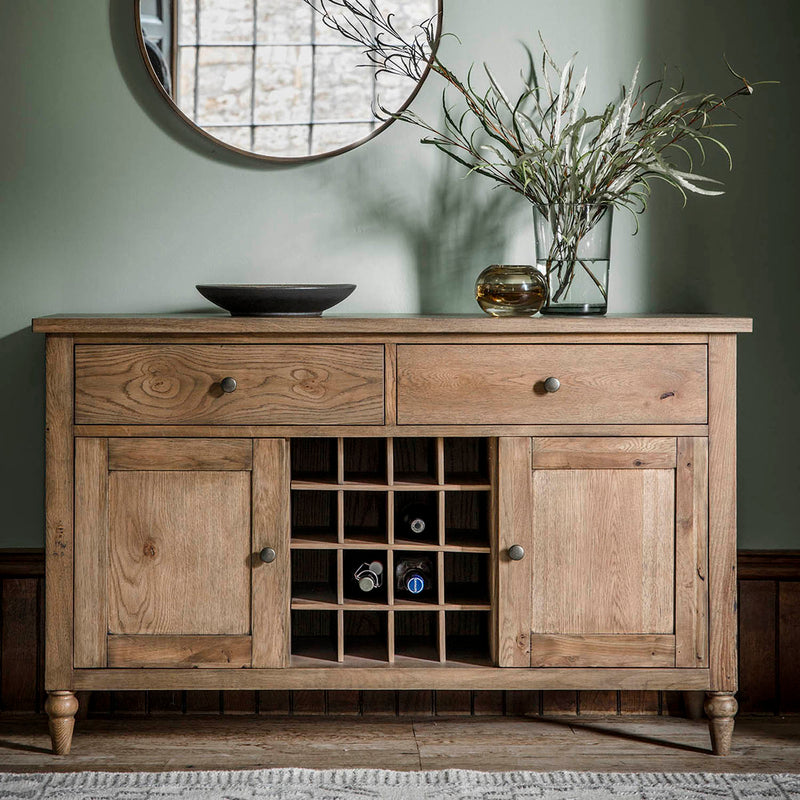 Gallery Interiors Cookham Large Sideboard Oak