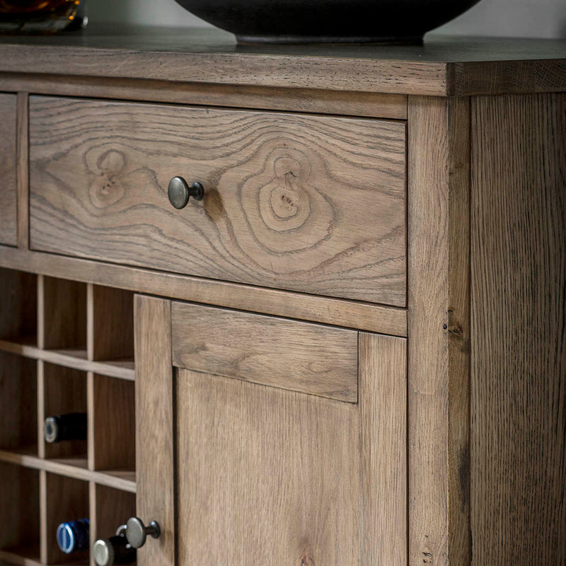 Gallery Interiors Cookham Large Sideboard Oak