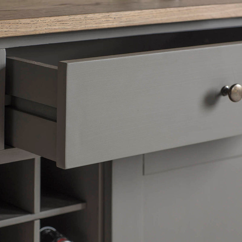 Gallery Interiors Cookham Large Sideboard Grey