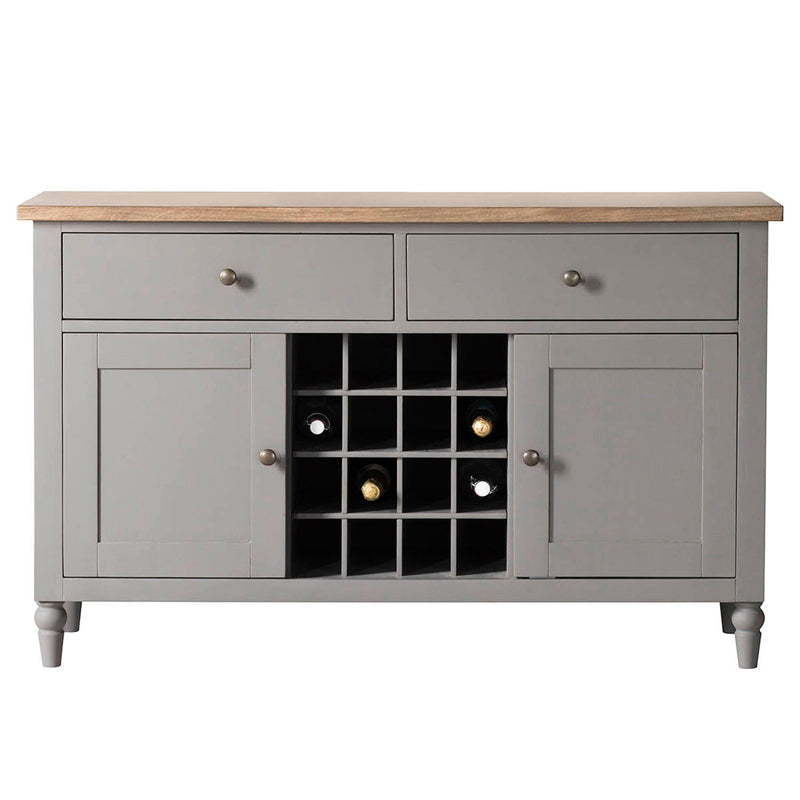 Gallery Interiors Cookham Large Sideboard Grey