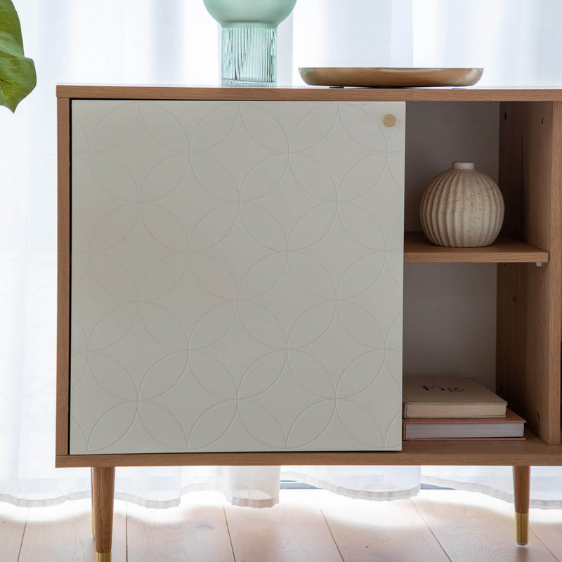 Gallery Interiors Newbury Sideboard Oak White