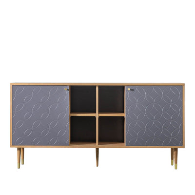 Gallery Interiors Newbury Sideboard Oak Grey