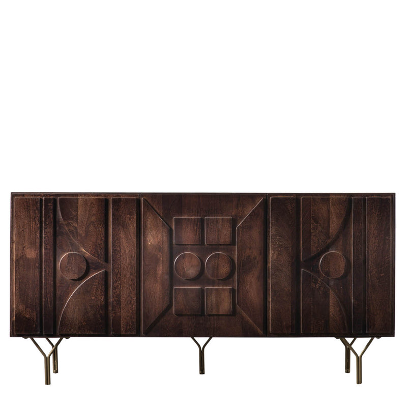 Gallery Interiors Stonecroft 3 Door Sideboard