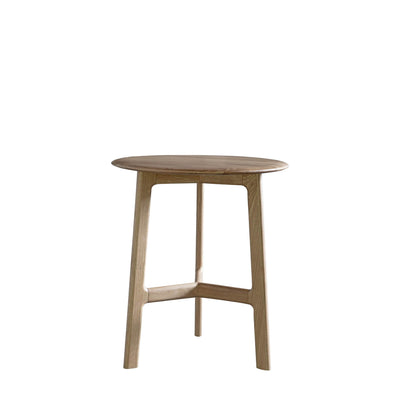 Gallery Interiors Madrid Round Side Table Oak