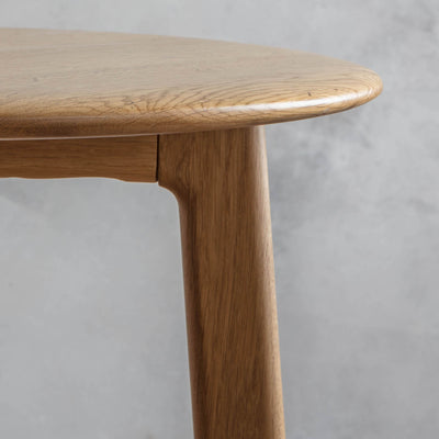 Gallery Interiors Madrid Round Side Table Oak