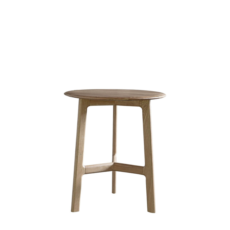 Gallery Interiors Madrid Round Side Table Oak