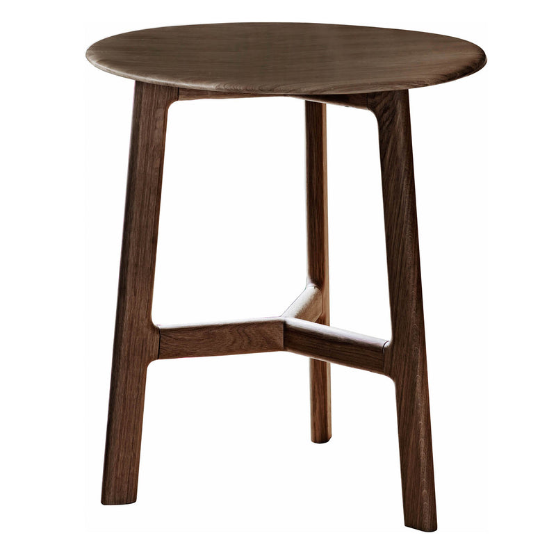 Gallery Interiors Madrid Round Side Table Walnut