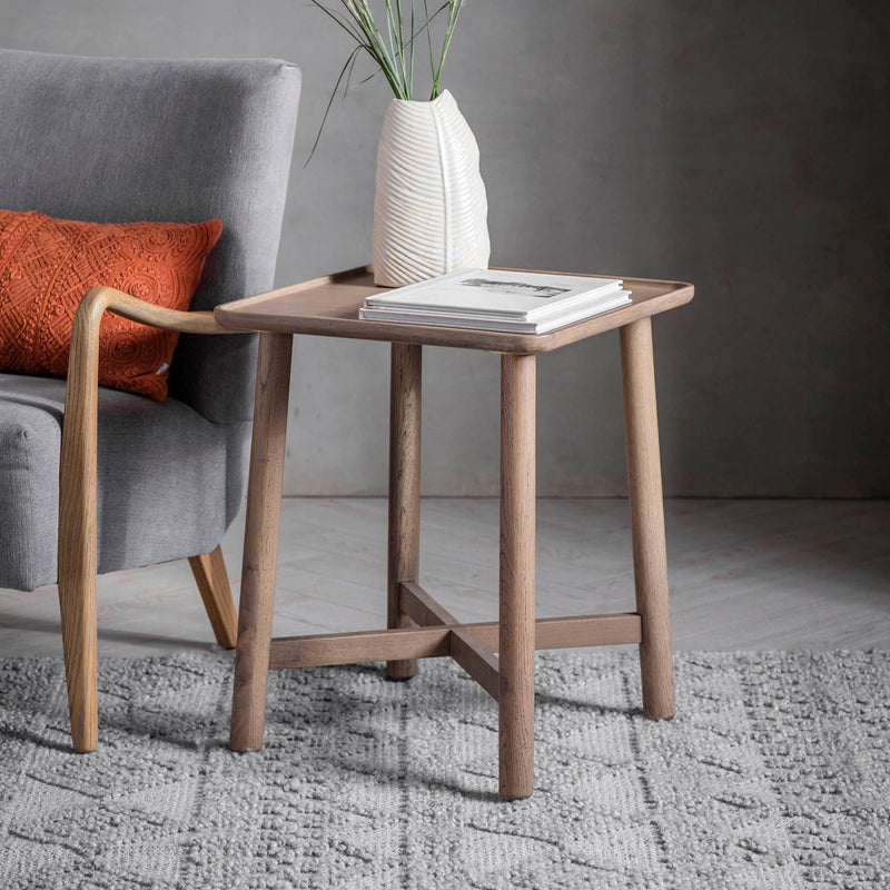 Gallery Interiors Kingham Side Table Oak