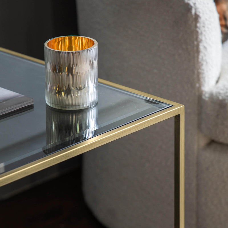 Gallery Interiors Rothbury Side Table Champagne